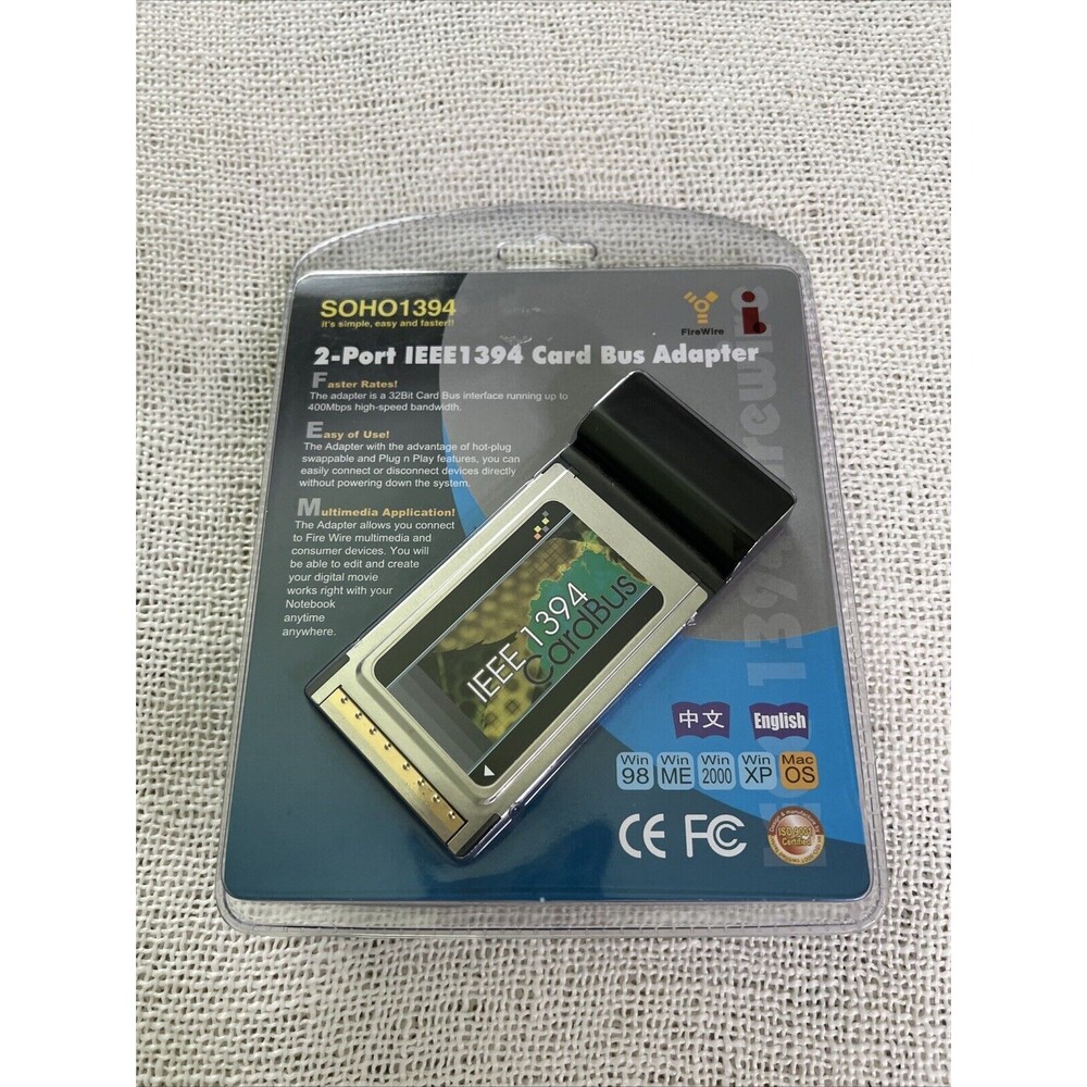 Soho 1394 2-port IEEE1394 Card Bus Adapter